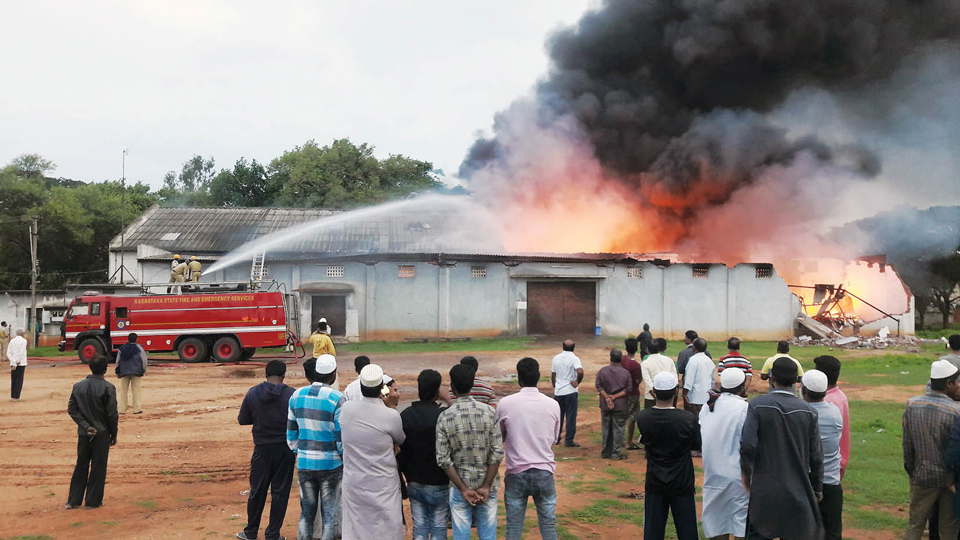Major fire at agarbathi packaging godown
