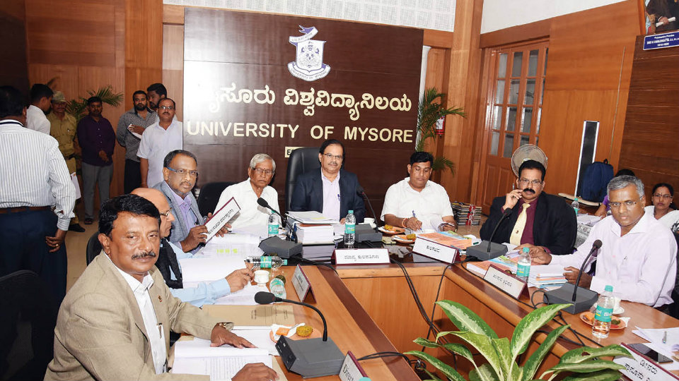 Mysore Varsity presents Rs. 3.57 crore deficit budget