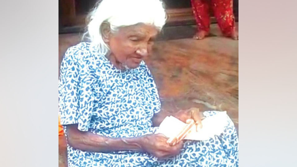 Beggar woman who had donated Rs.2.5 lakh to Temple dies