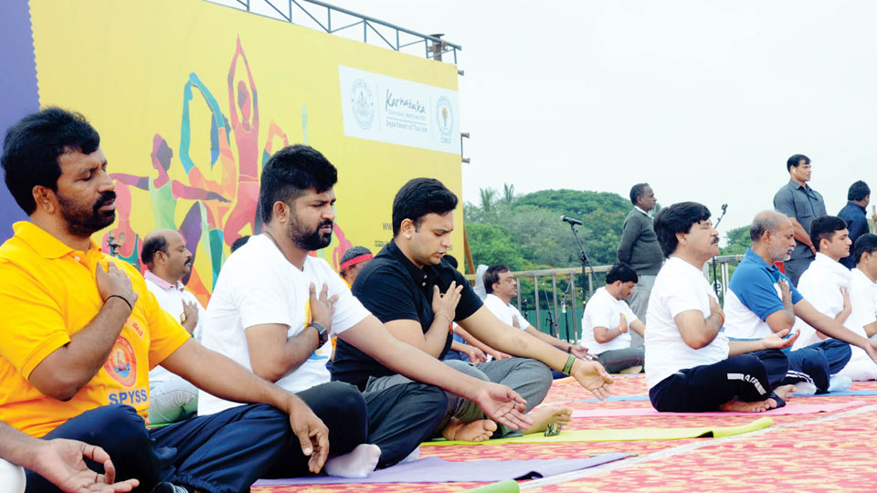 Will convince Modi to come to Mysuru for 2019 Yoga Day: MP Pratap Simha