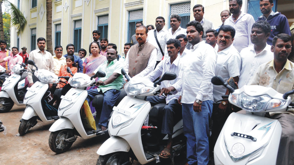 Two-wheelers for specially-abled