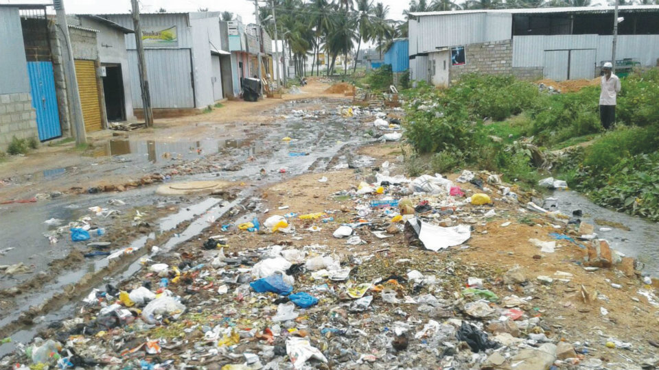 Pathetic condition of the drain at Udayagiri