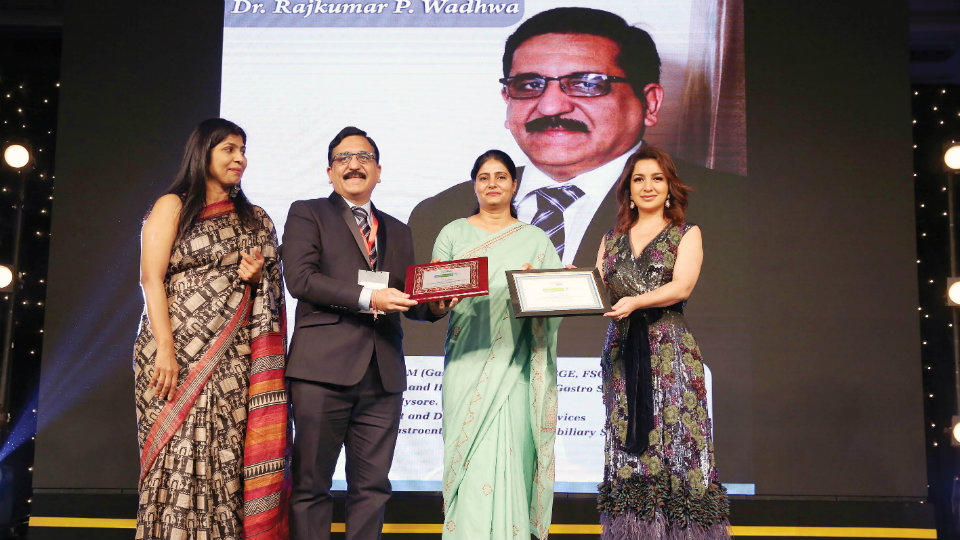 Dr. Rajkumar P. Wadhwa of Apollo BGS Hospital bags National Award