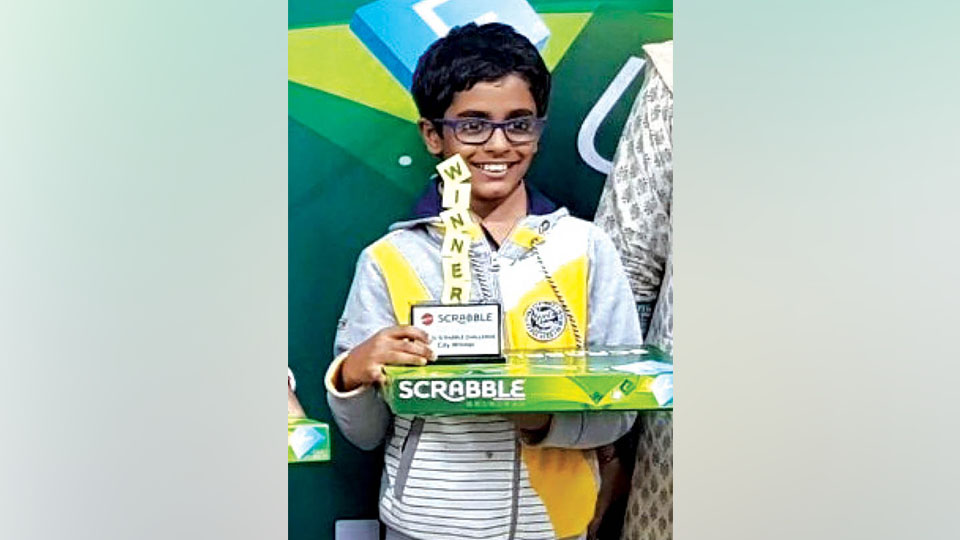 Mysuru boy Runner-Up in National Scrabble Championship