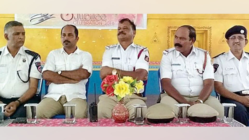 Traffic Wardens conduct awareness programme for students