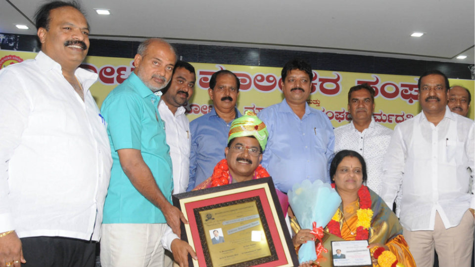 New FKCCI President Sudhakar Shetty felicitated