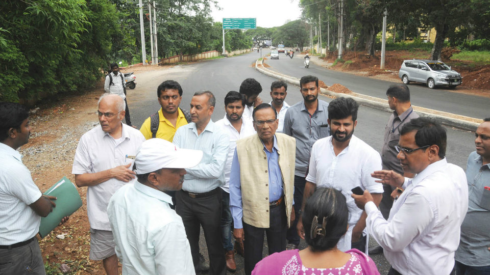 Hunsur Road widening near Jaladarshini Guest House: Five more trees to be felled for footpath