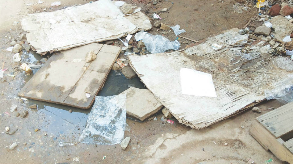 Sewage water creating problems on Hanumantha Rao Street