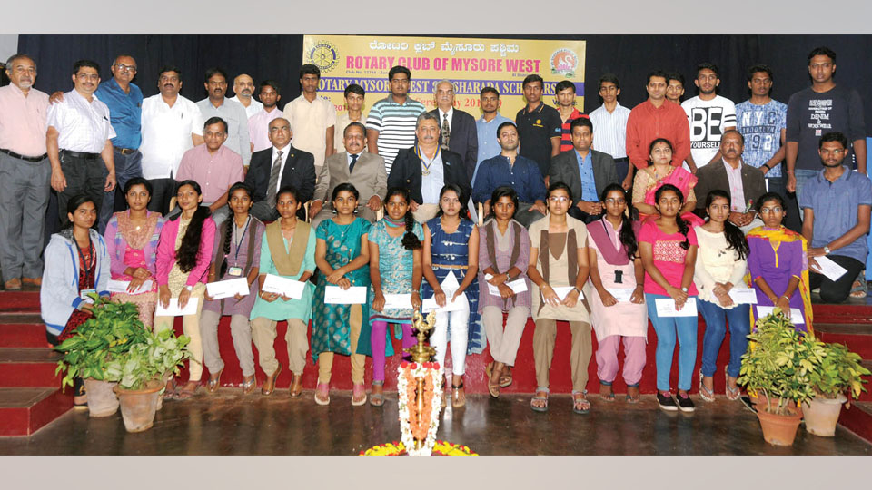 Rotary Mysore West-Sri Sharada Scholarship Awarded