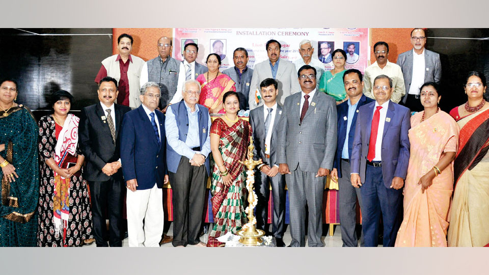 New team for Lions Club of Mysore East