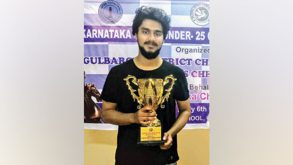 Wins Silver in State U-25 Chess Championship