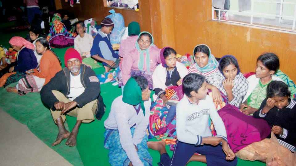 Management of relief centres