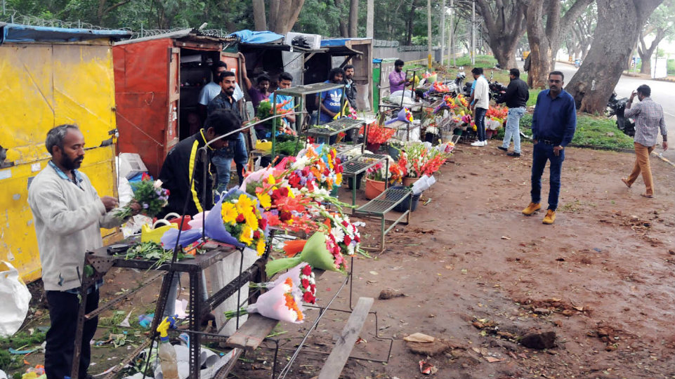Florists back on Valmiki Road but at a different location