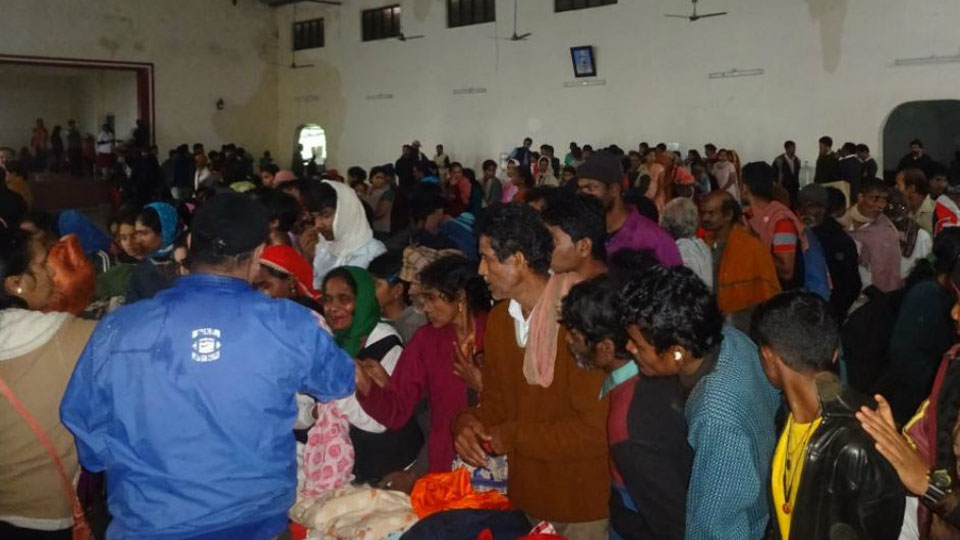 Relief Camps request not to send irrelevant materials