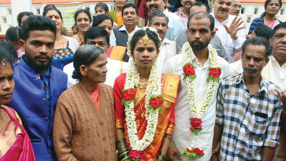 Wedding bells at relief centre