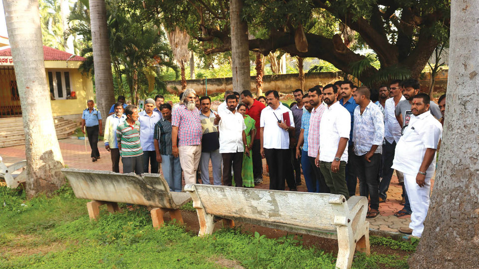 Sorry state of Freedom Fighters Park: MLA Nagendra sees red