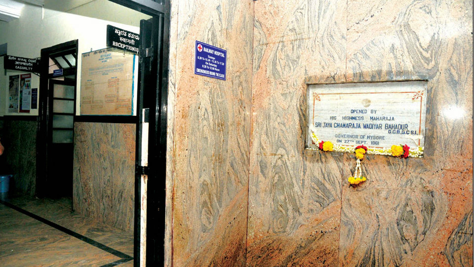 Historical plaque at Rly. Hospital restored after protests