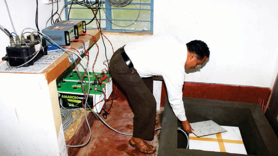 Navodaya Vidyalaya at Galibeedu gets Seismograph equipment