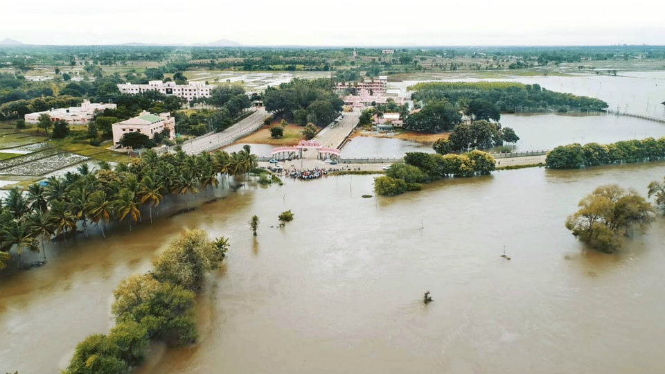 Nanjangud Flood: Irrigation Department commissions drone photos to assess damage
