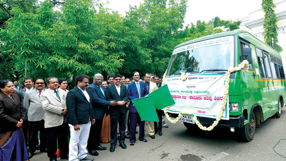 Legal awareness vehicle flagged off
