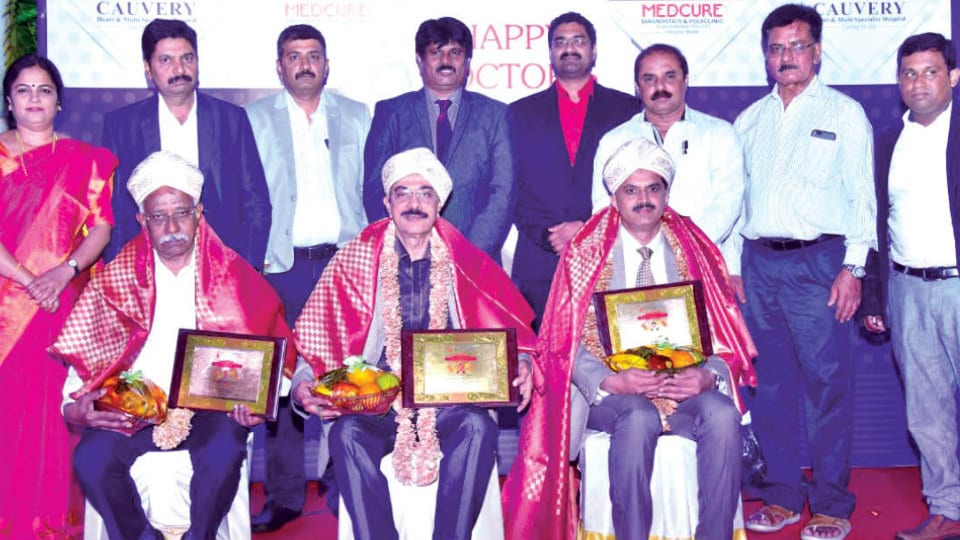 Doctors felicitated for dedicated service