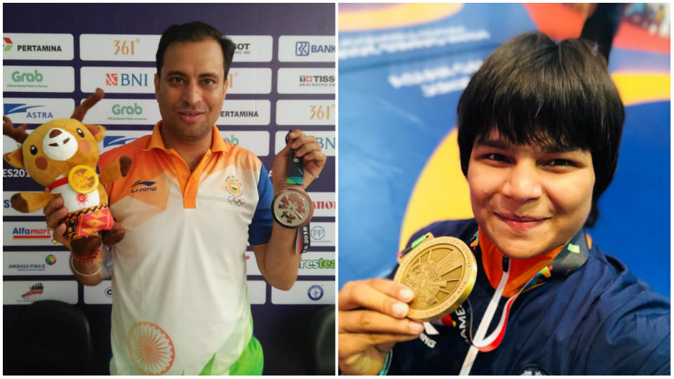 Asian Games 2018: Shooter Sanjeev Rajput wins silver, wrestler Divya Kakran bags bronze