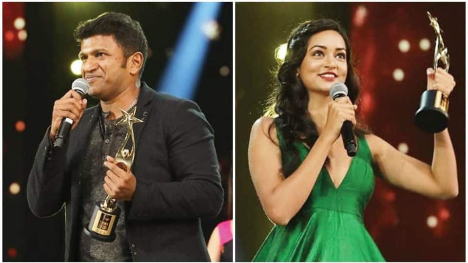 SIIMA 2018 : Puneeth, Shanvi adjudged ‘Best Actors’