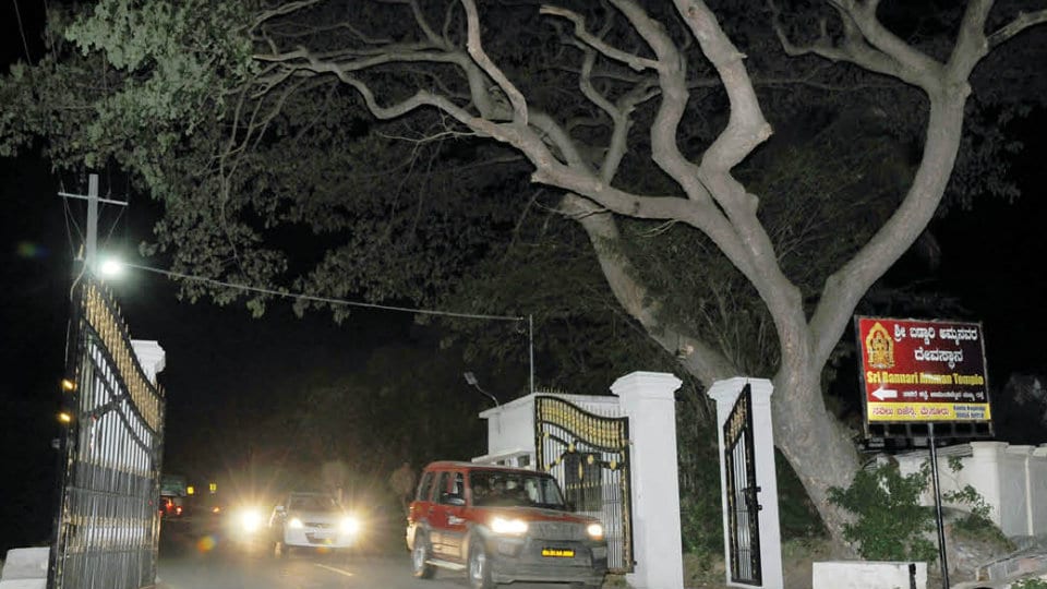 Caught in official conundrum…: Chamundi Hill night ban fails to take off