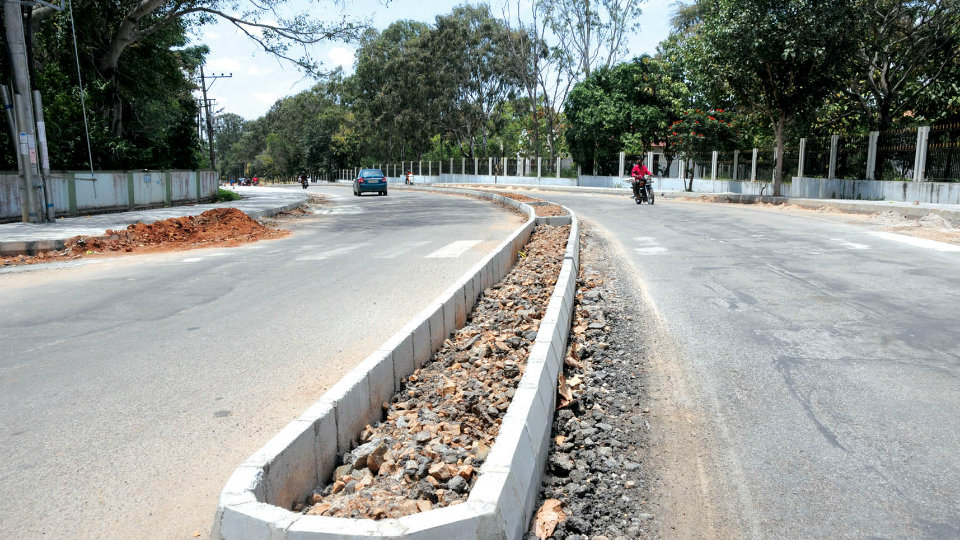 Bogadi Road widening works to be complete by Dasara