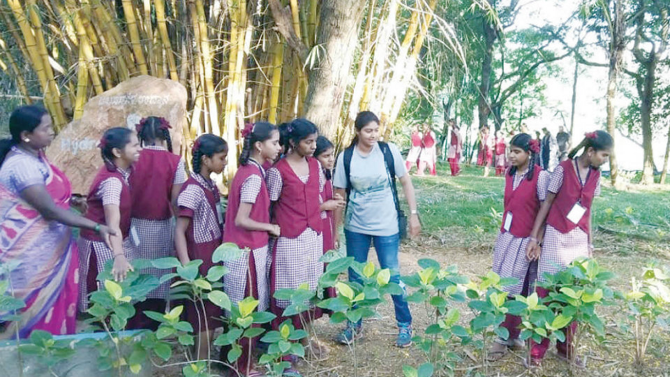 Visually challenged students envision birds thru their chirp