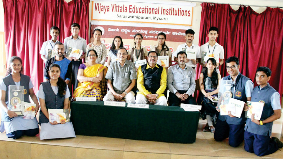 Prize winning students of ‘Sangeetha-Gnana-Sudha’ contests