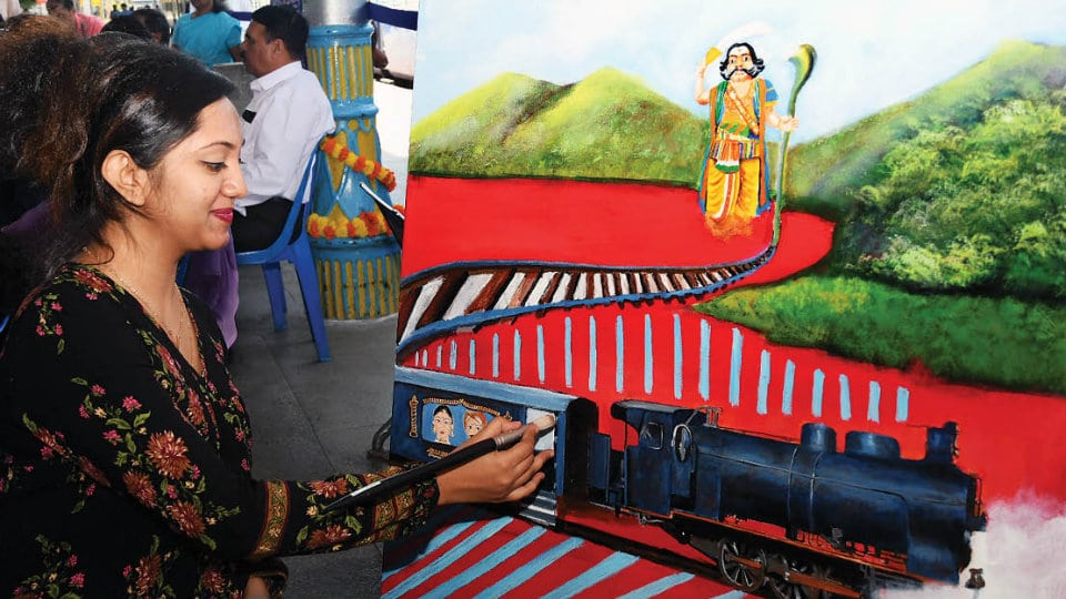 Art Camp at Mysore Railway Station draws huge appreciation