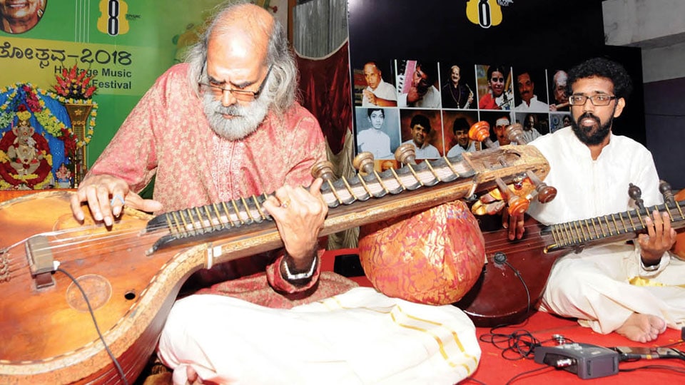 57th Heritage Music Festival at 8th Cross Ganesha: Veena duet, vocal recital entertain devotees