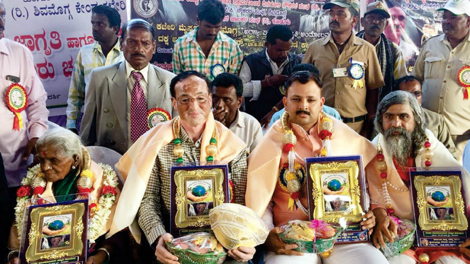 Wildlife and Environmental activists felicitated