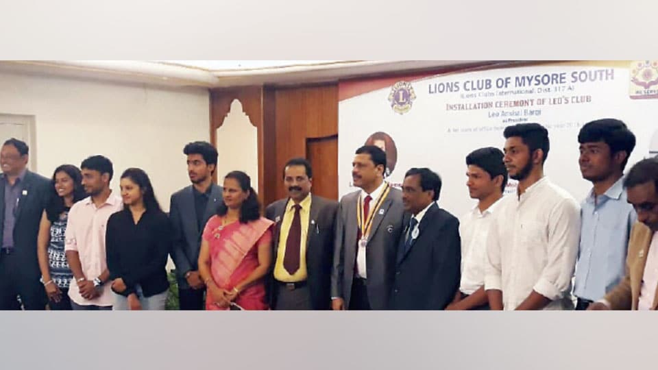 Installation ceremony of Leo Club