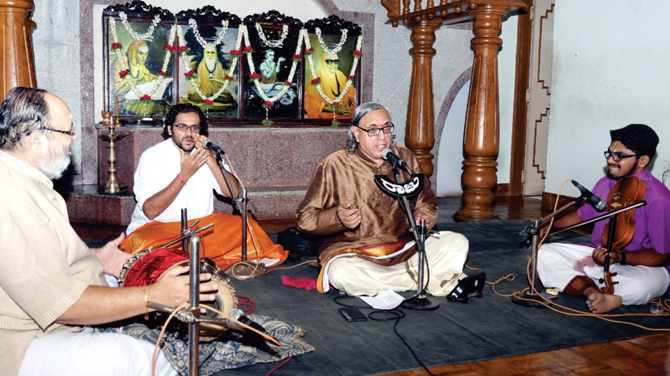 Vid. Tirumale Srinivasa performs at Suttur Mutt’s Moonlight Music