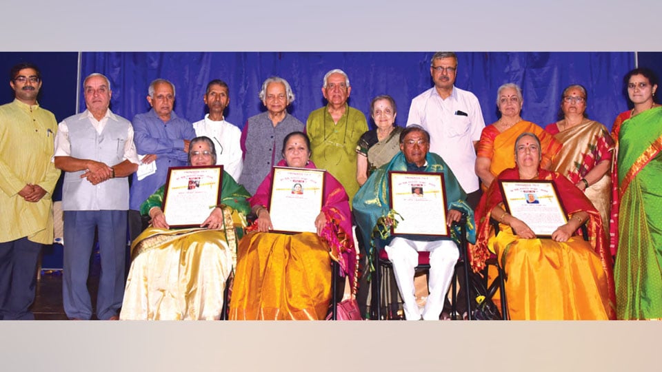 Ganabharathi fetes senior artistes and art patron