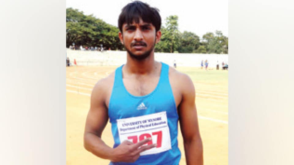 State Senior & Junior Athletic Championships: Mysuru boy Suhas Gowda emerges fastest athlete