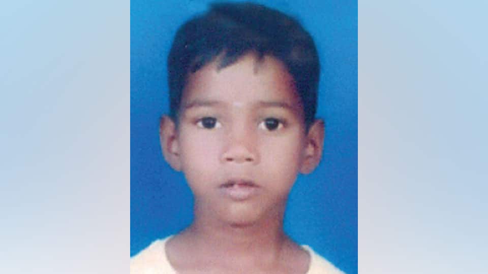 Boy missing from city