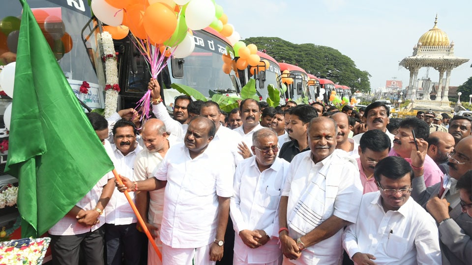 CM flags off special Dasara buses