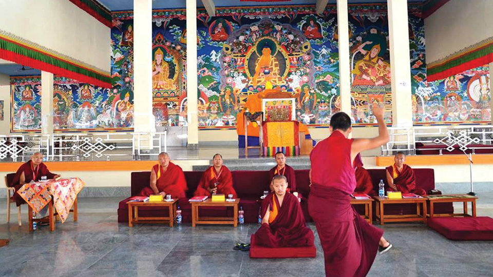 Annual Geshema exams begin at Seramey Monastery
