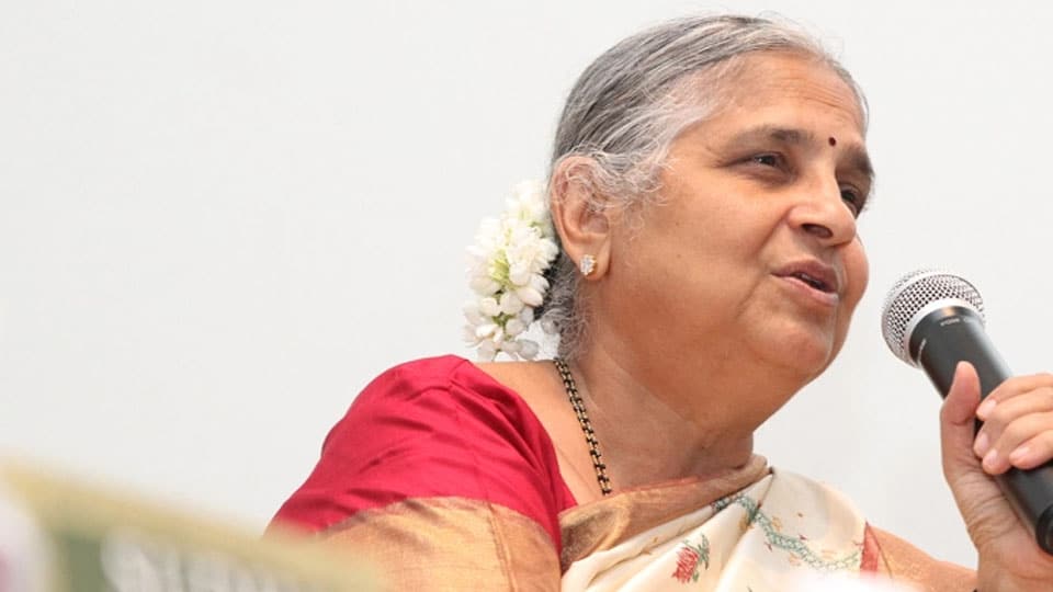 Sudha Murty to deliver convocation  address at JSS AHER