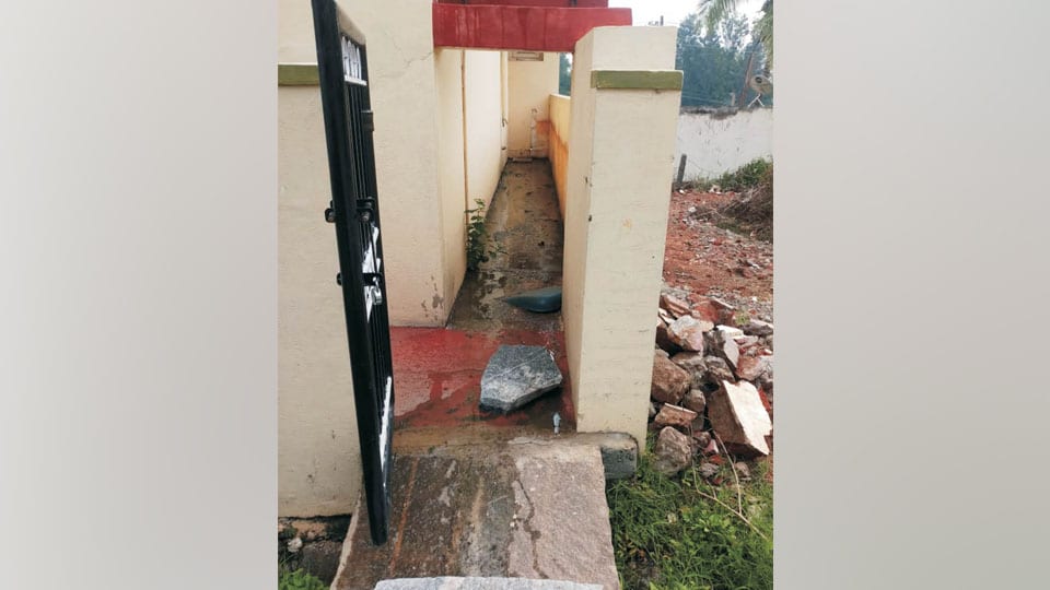 Clogged manhole forces sewage water into house at Kalyanagiri