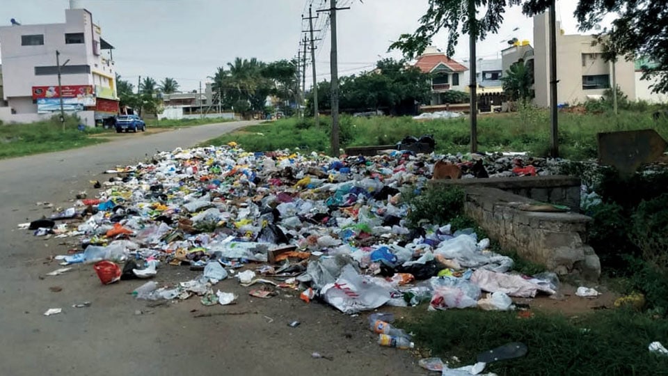 Plea to clear garbage in Vijayanagar 3rd stage