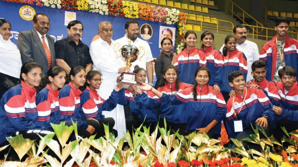 Dakshina Kannada wins Overall Championship