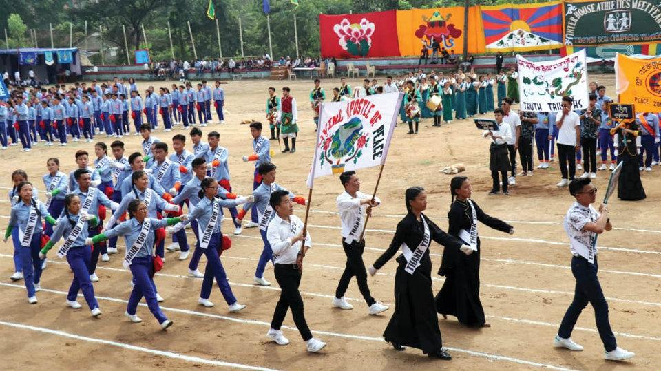 Athletic Meet of Tibetan Children at Bylakuppe
