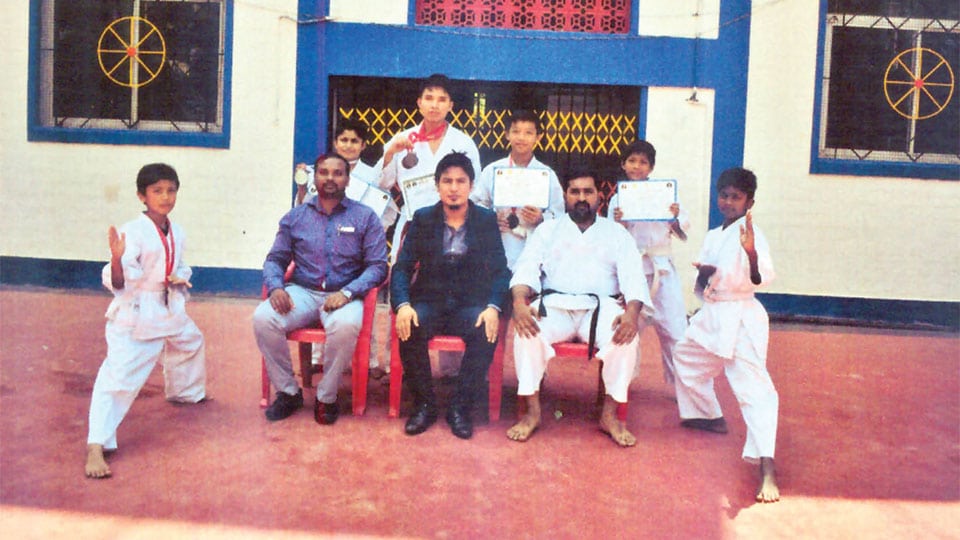 School children bag medals in Dasara Karate, Marathon