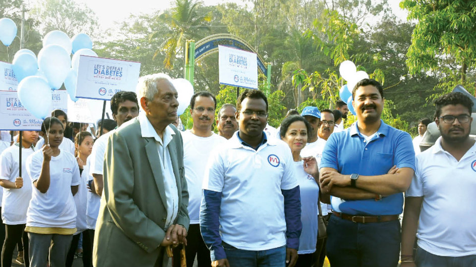 Awareness rally on Diabetes taken out in city