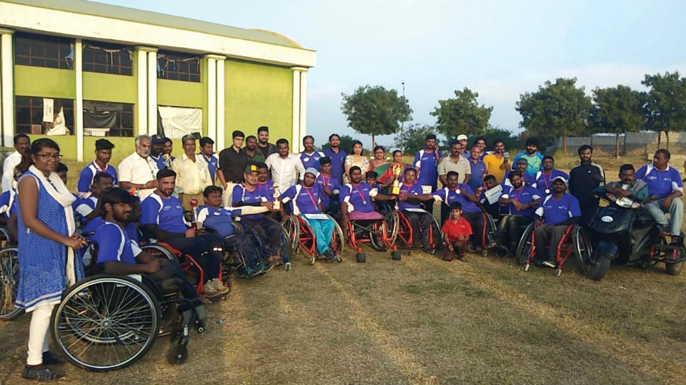 Mysuru wins South India Wheelchair Cricket Tournament