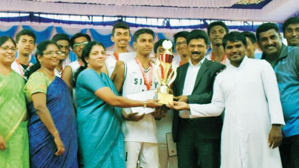Winners of Inter-School Basketball Tournament